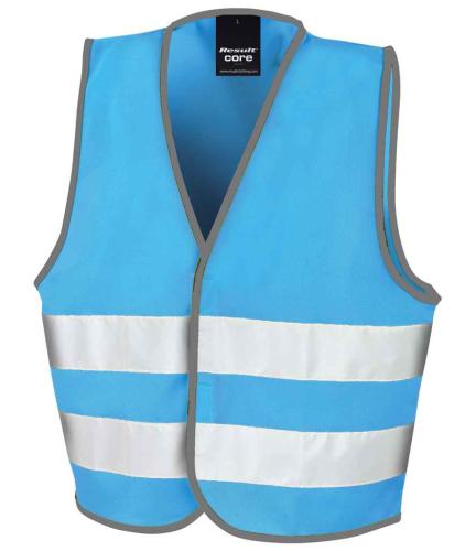 Result Core Kids Enhanced Vis Vest - SKY - M